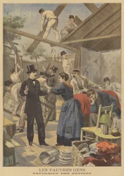 Expulsion of the Poor from a Shanty Town on the Edge of the Military Zone of Gentilly